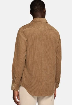 Chemise En Velours De Coton Regular Fit