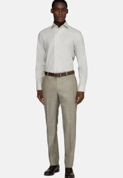 Chemise Nid D'Abeille En Coton Regular Fit