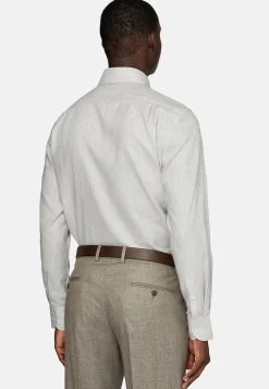 Chemise Nid D'Abeille En Coton Regular Fit