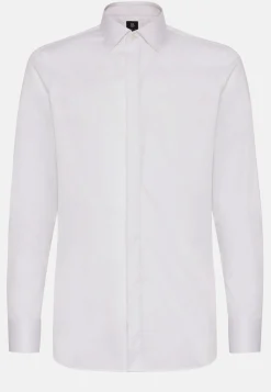 Chemise Slim Fit En Satin De Coton