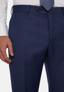 Costume Bleu En Pure Laine