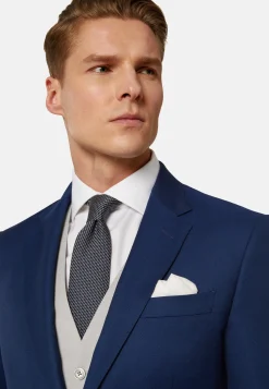 Costume Bleu Roi En Pure Laine