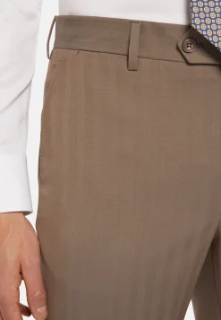 Costume Gris Tourterelle Motif À Chevrons En Pure Laine Super 130