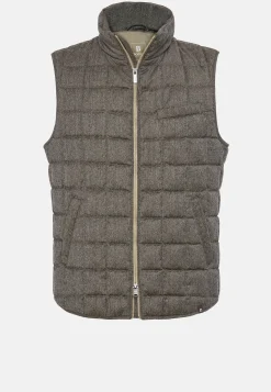 Gilet En Flanelle Rembourré En Plume D'Oie