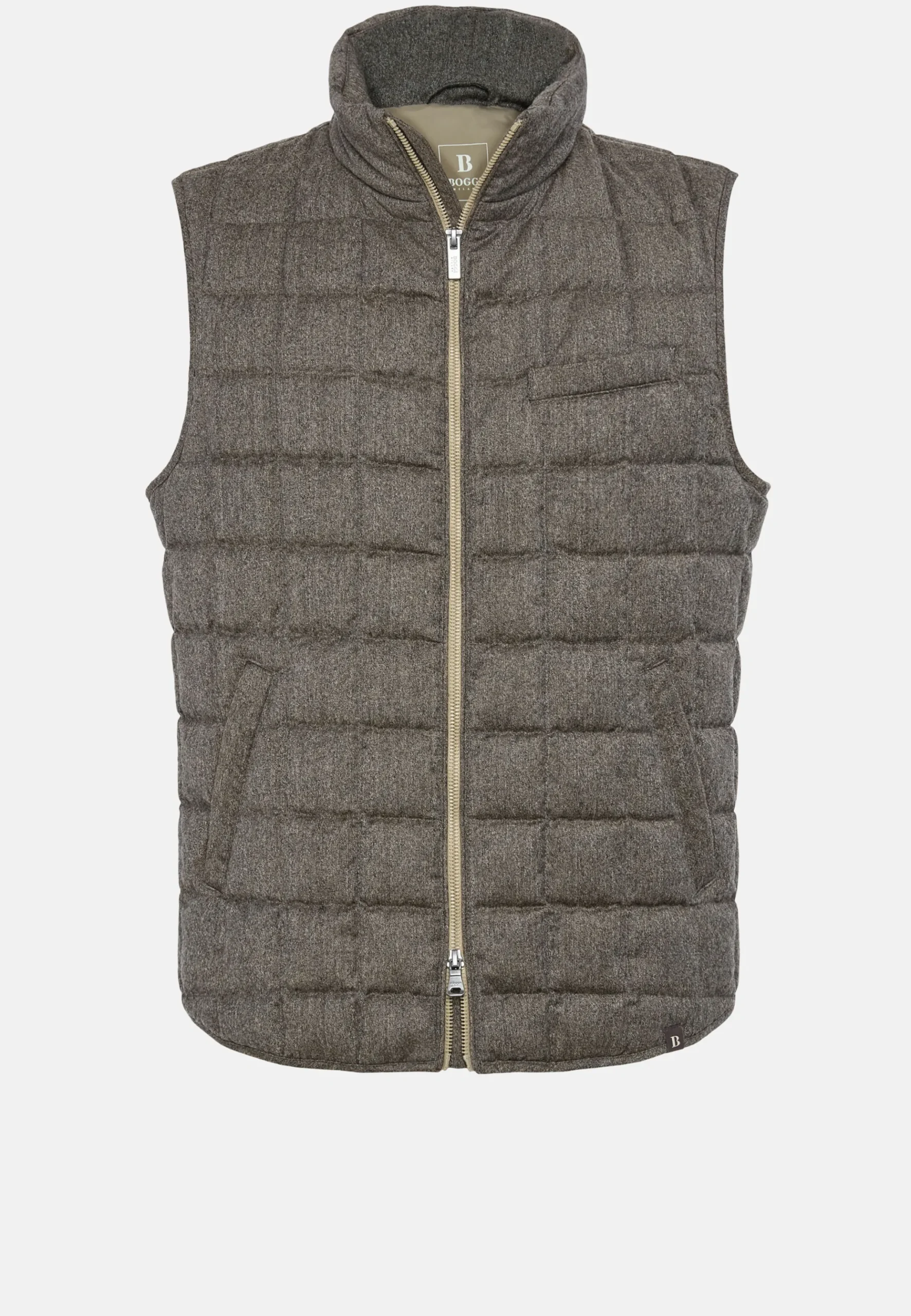 Gilet En Flanelle Rembourré En Plume D'Oie