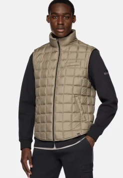 Gilet En Tissu Technique De Plume D'Oie