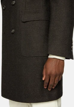 Manteau Croisé En Laine