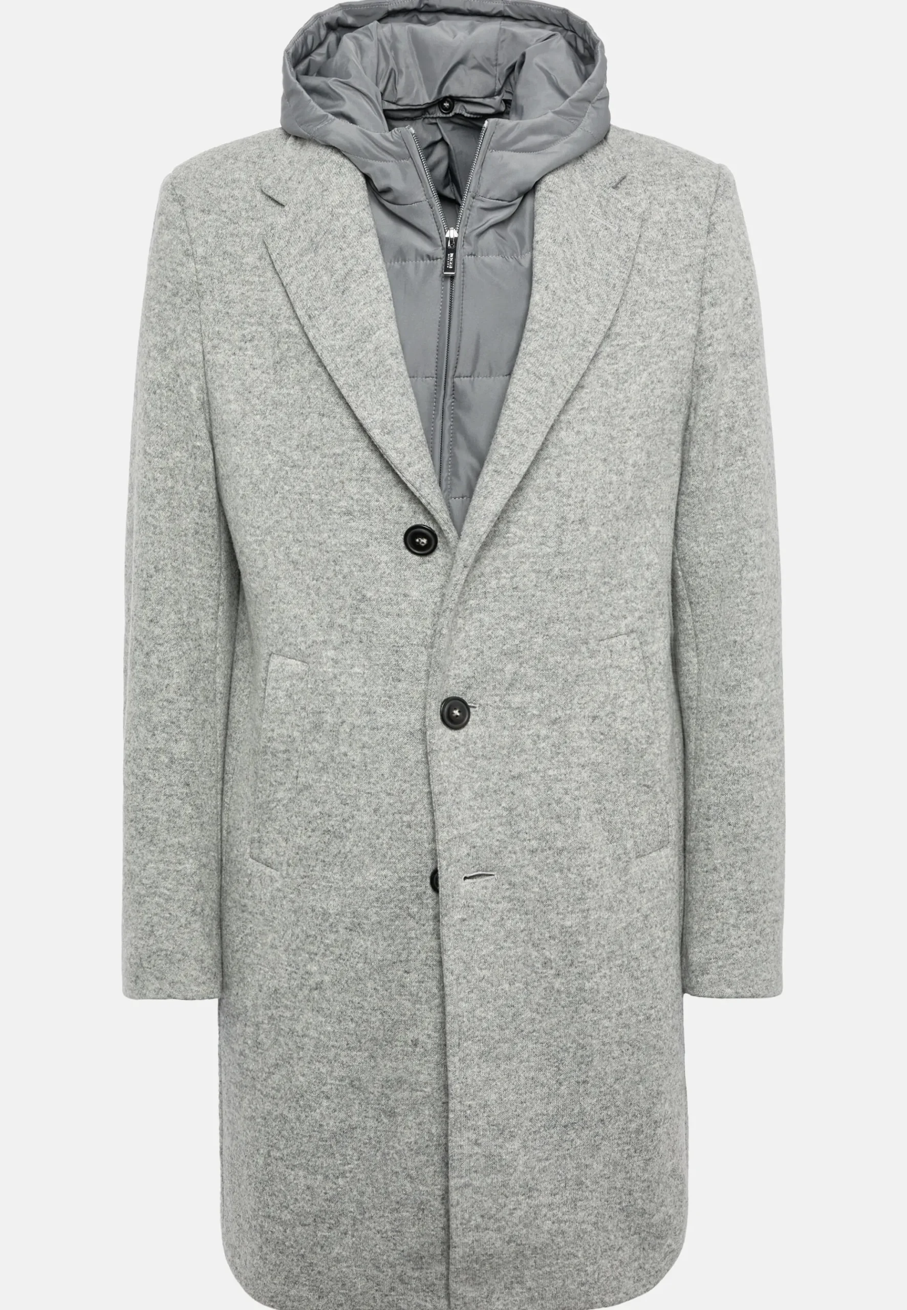 Manteau En Jersey De Laine Avec Plastron