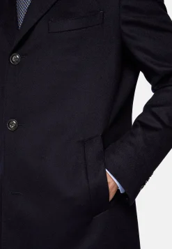 Manteau En Pur Cachemire À Boutonnage Simple