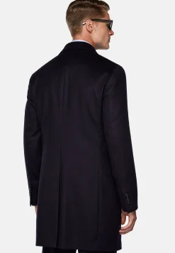Manteau En Pur Cachemire À Boutonnage Simple