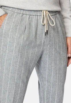 Pantalon City En Flanelle À Fines Rayures