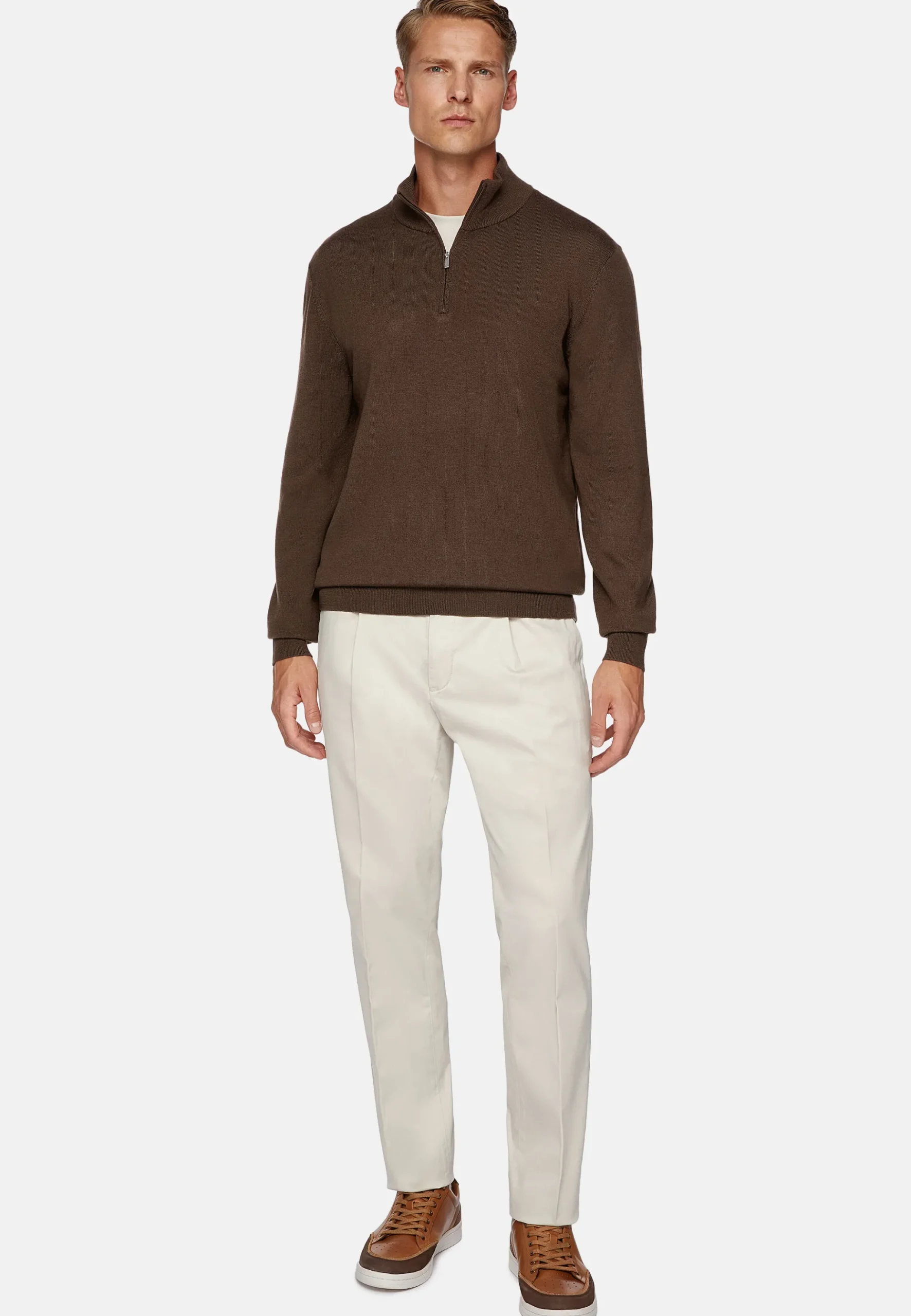 Pantalon En Coton Avec Pinces