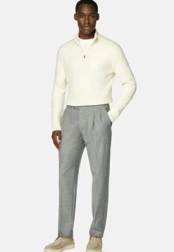 Pantalon En Flanelle Extensible.