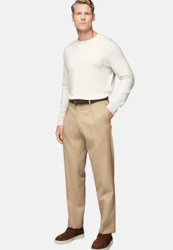 Pantalon En Gabardine De Laine