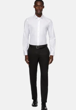 Pantalon En Sergé De Laine Extensible