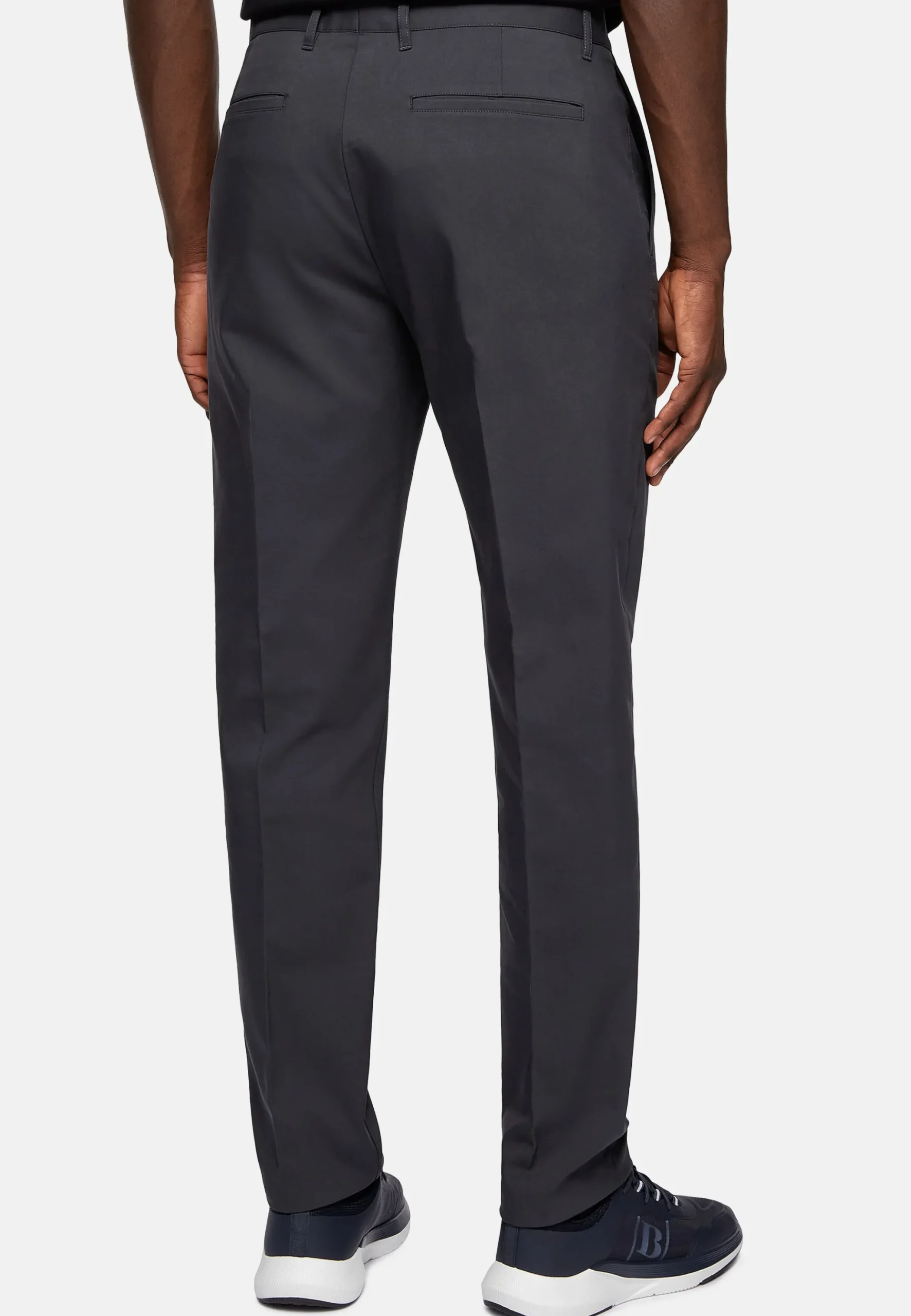 Pantalon En Tissu Technique Et Coton