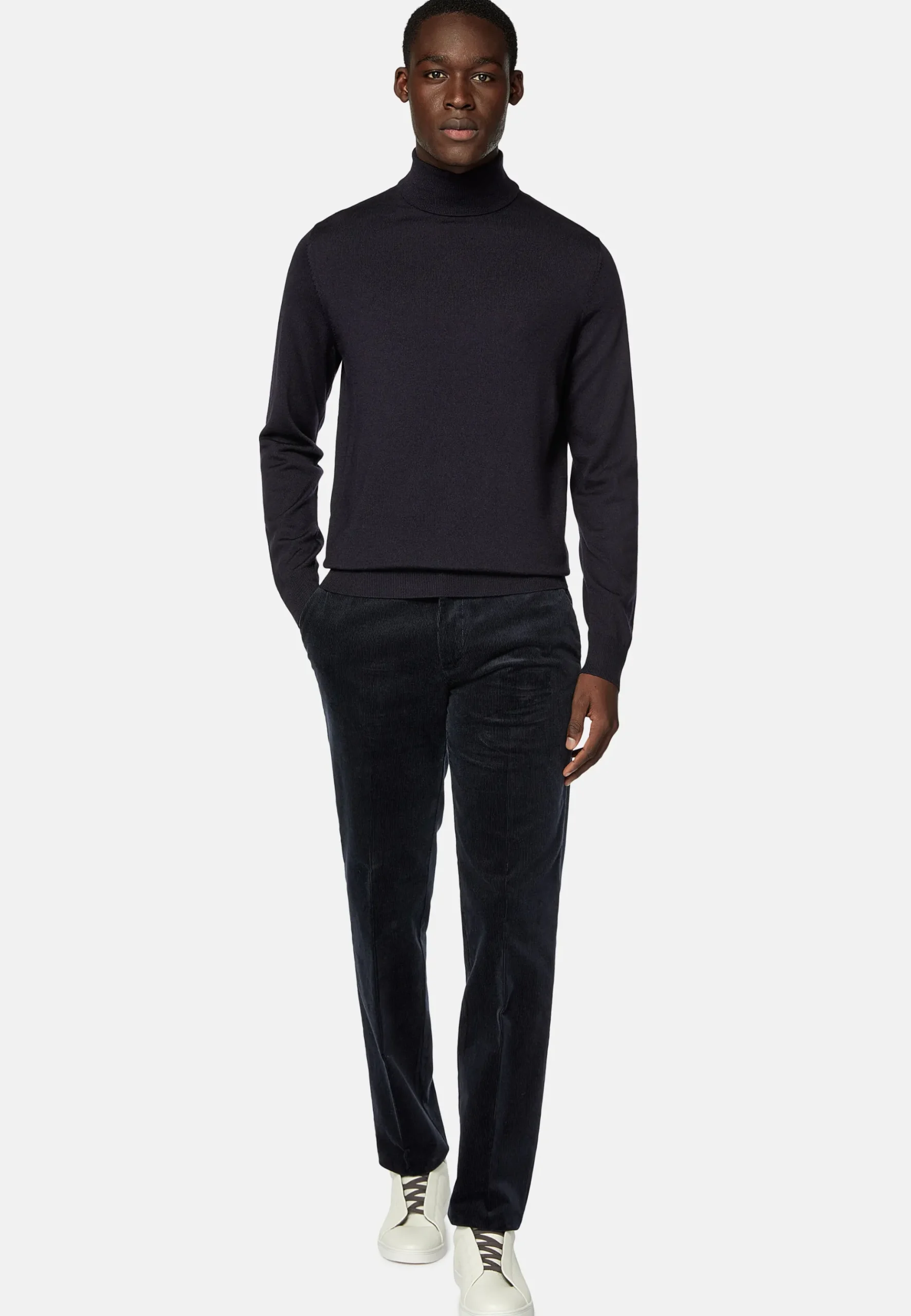 Pantalon En Velours Extensible