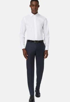 Pantalon Micro Structurée En Laine