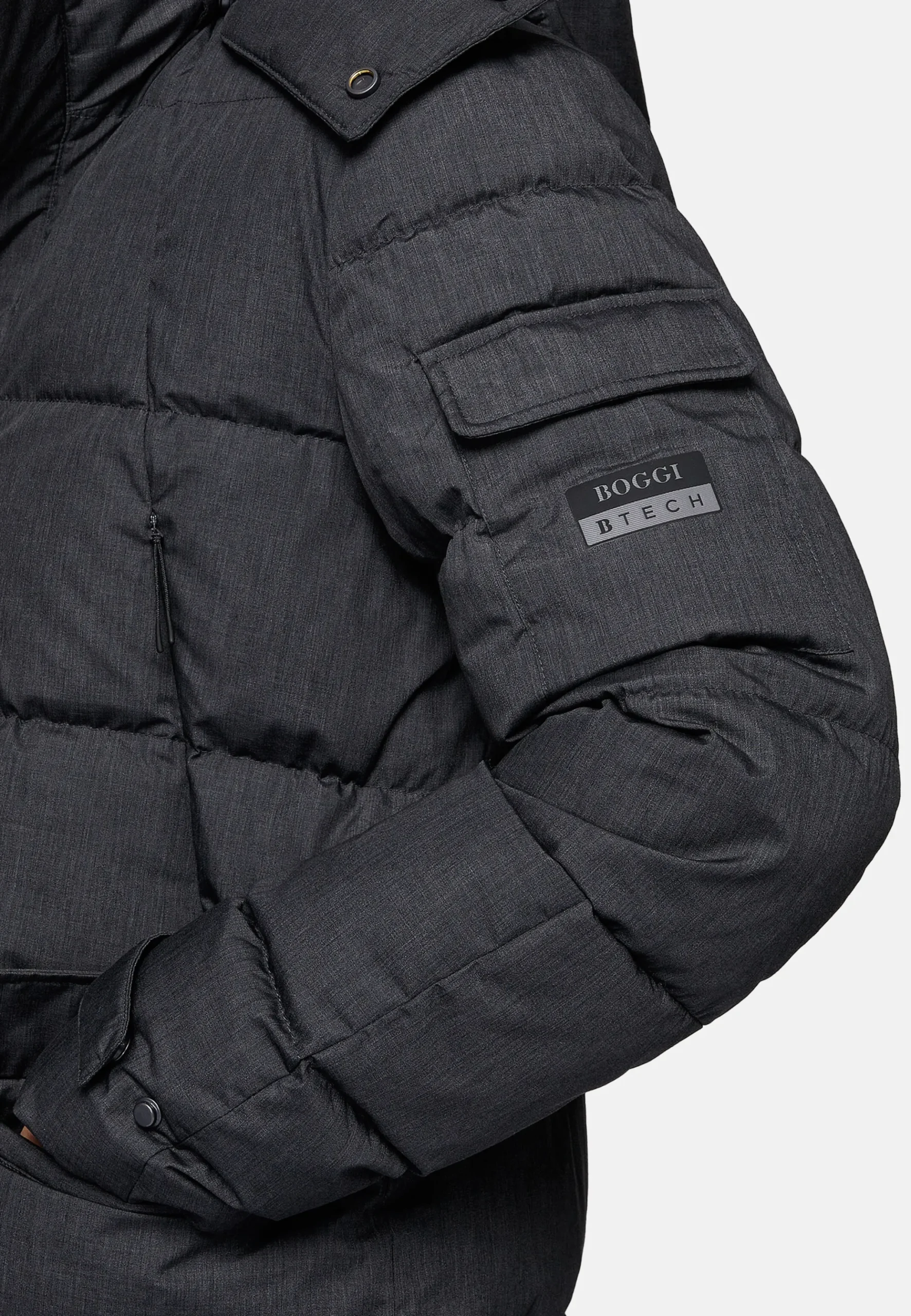 Parka En Tissu Technique Plume D'Oie BTech