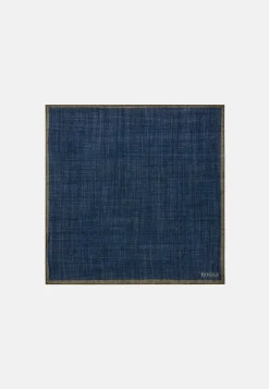 Pochette Motif Bord Contrasté En Laine