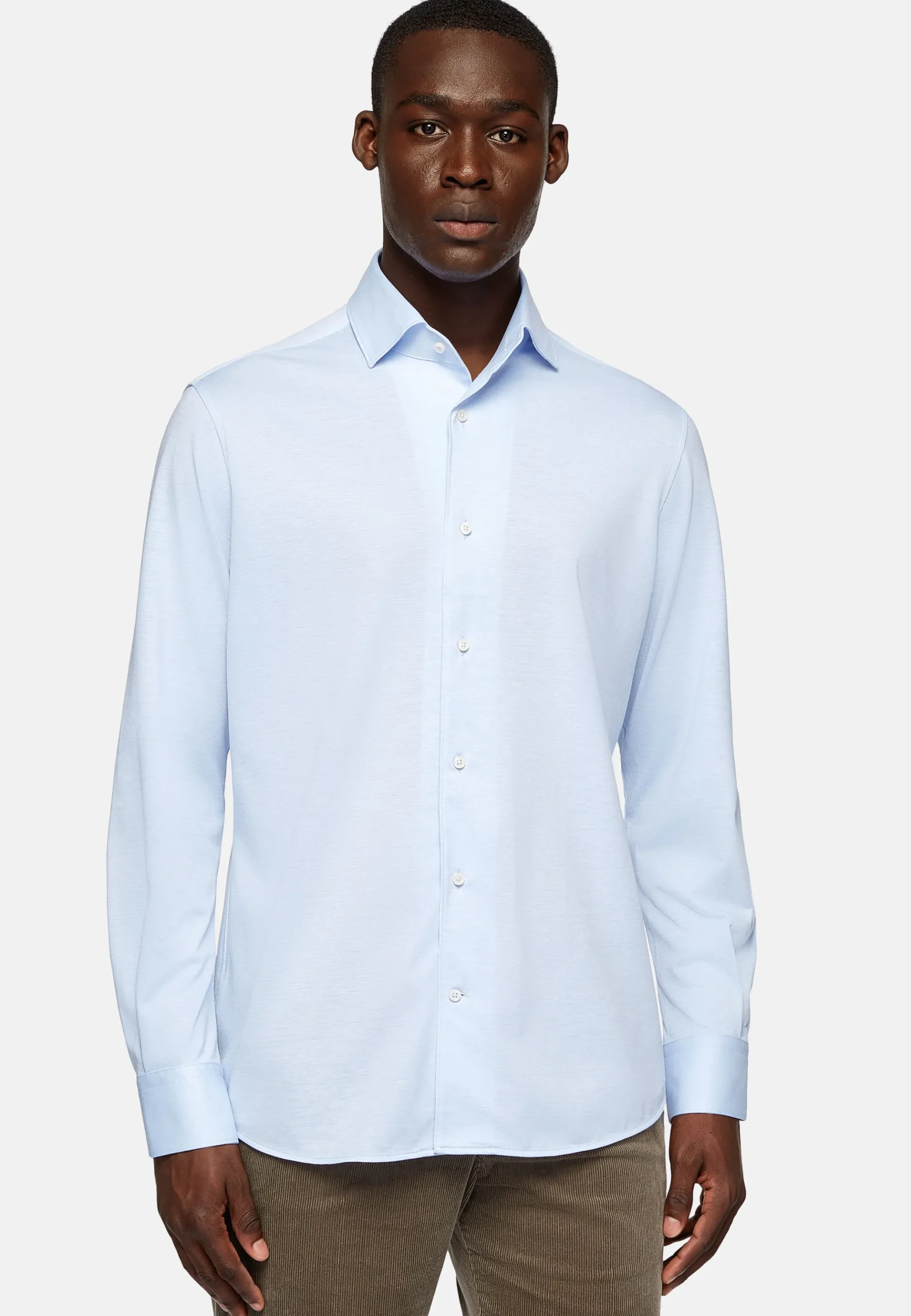 Polo Chemise En Jersey Regular Fit