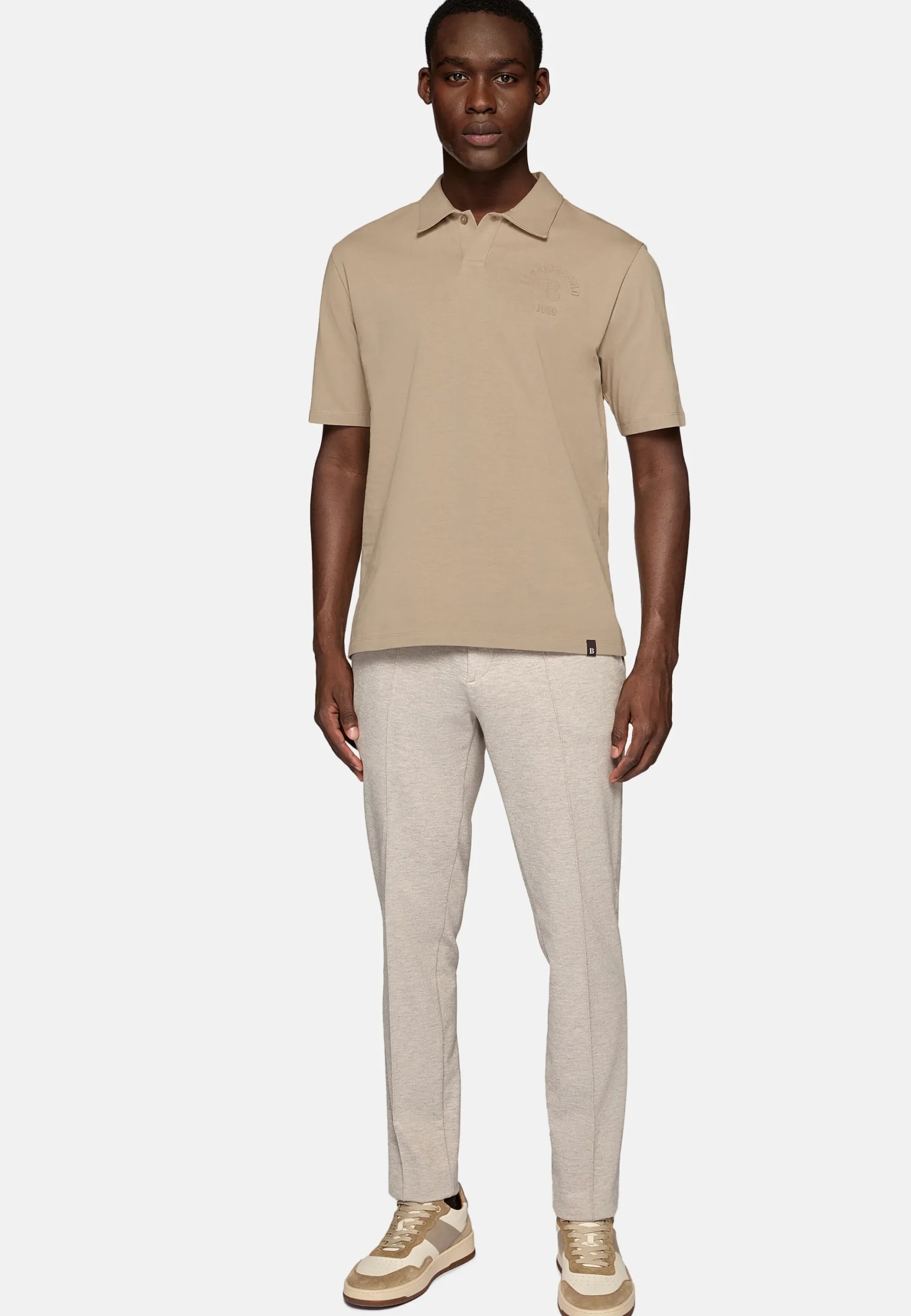 Polo En Mélange De Jersey Et Coton Bio