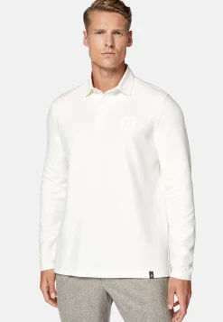 Polo Rugby En Jersey De Coton Mélangé Regular Fit