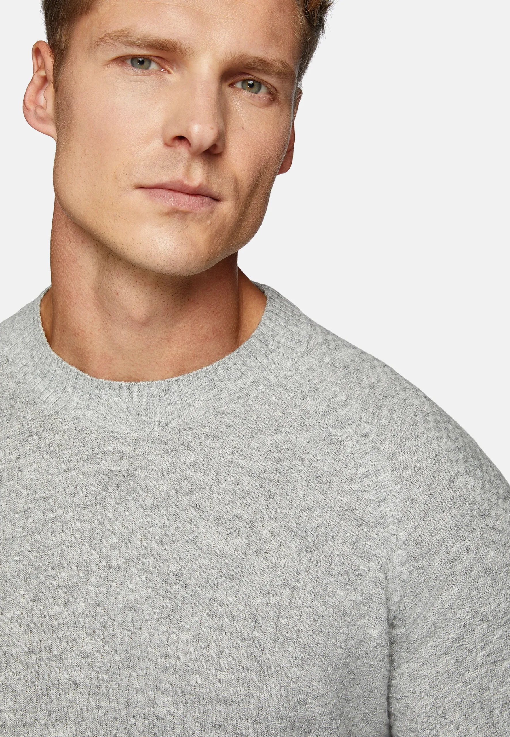 Pull Col Rond En Cachemire Mélangé