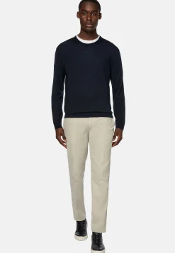 Pull Col Rond En Laine Mérinos Ultrafine