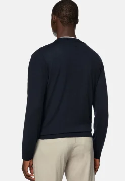 Pull Col Rond En Laine Mérinos Ultrafine