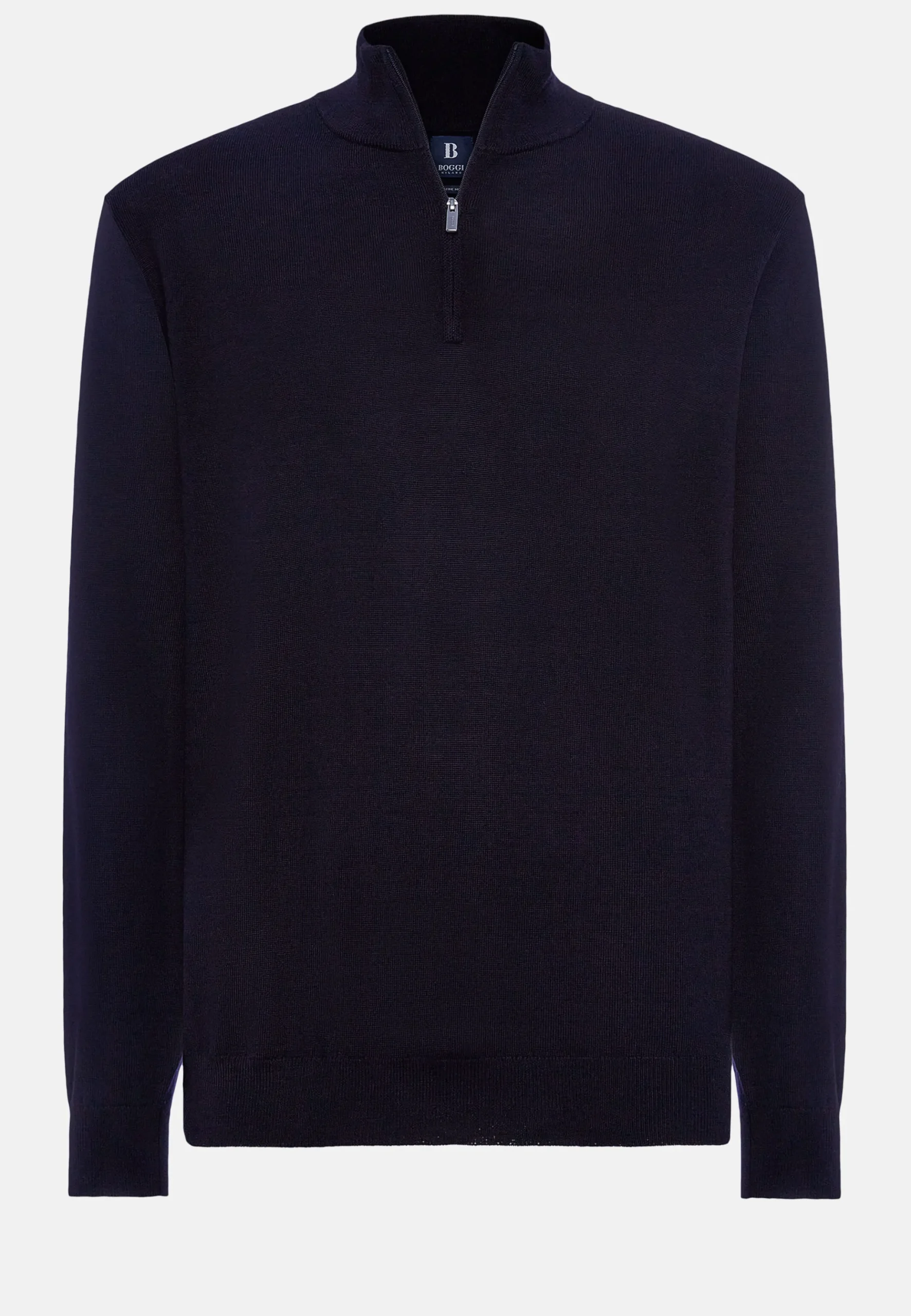 Pull Demi Zip En Laine Mérinos