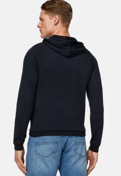 Pull Full Zip À Capuche En Laine Mérinos
