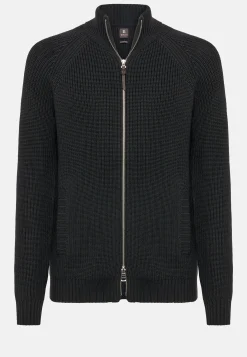Pull Full Zip Anthracite En Laine Mérinos