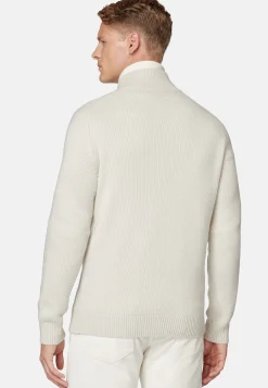 Pull Full Zip Sable En Cachemire