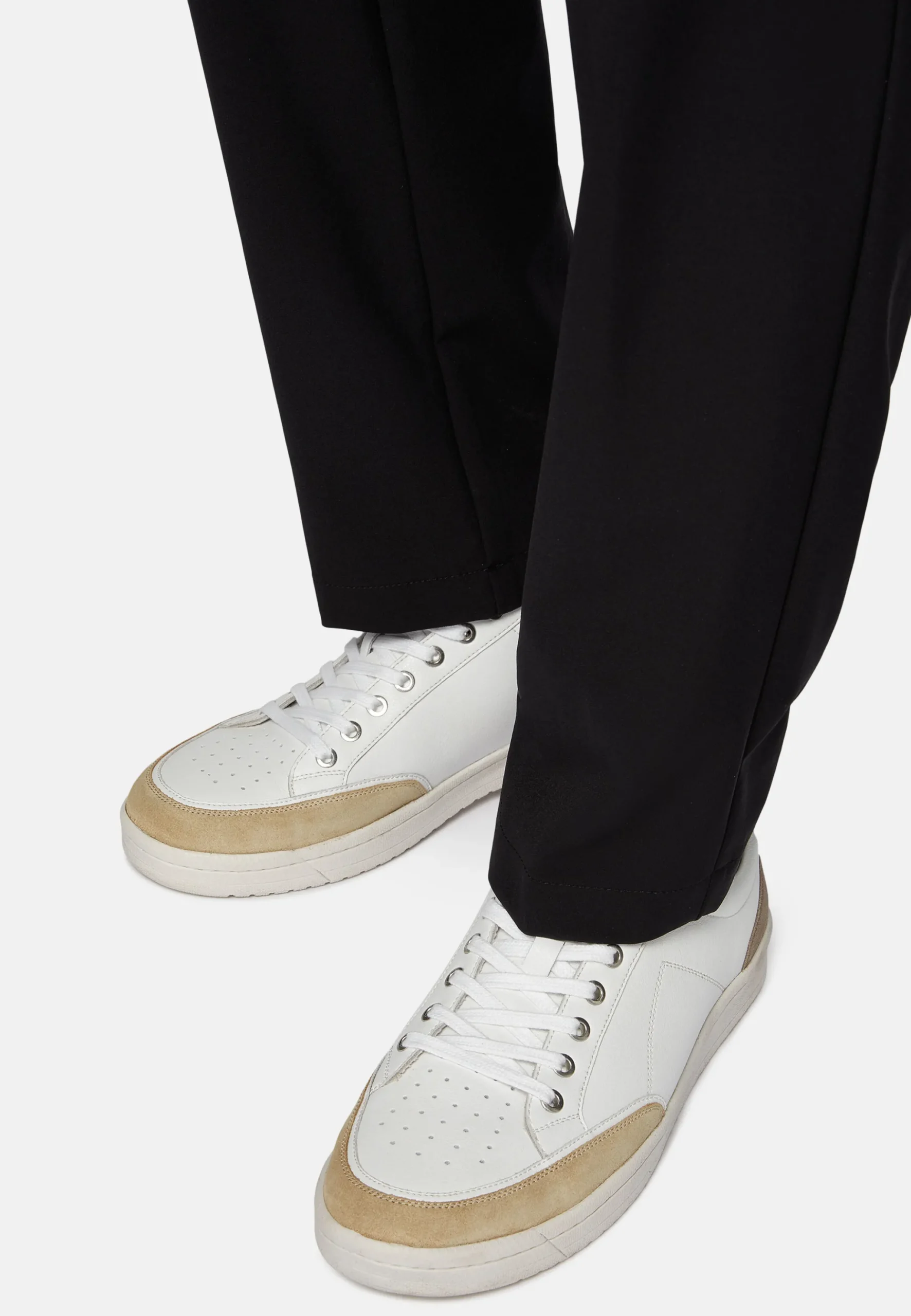 Sneakers En Cuir Et Daim