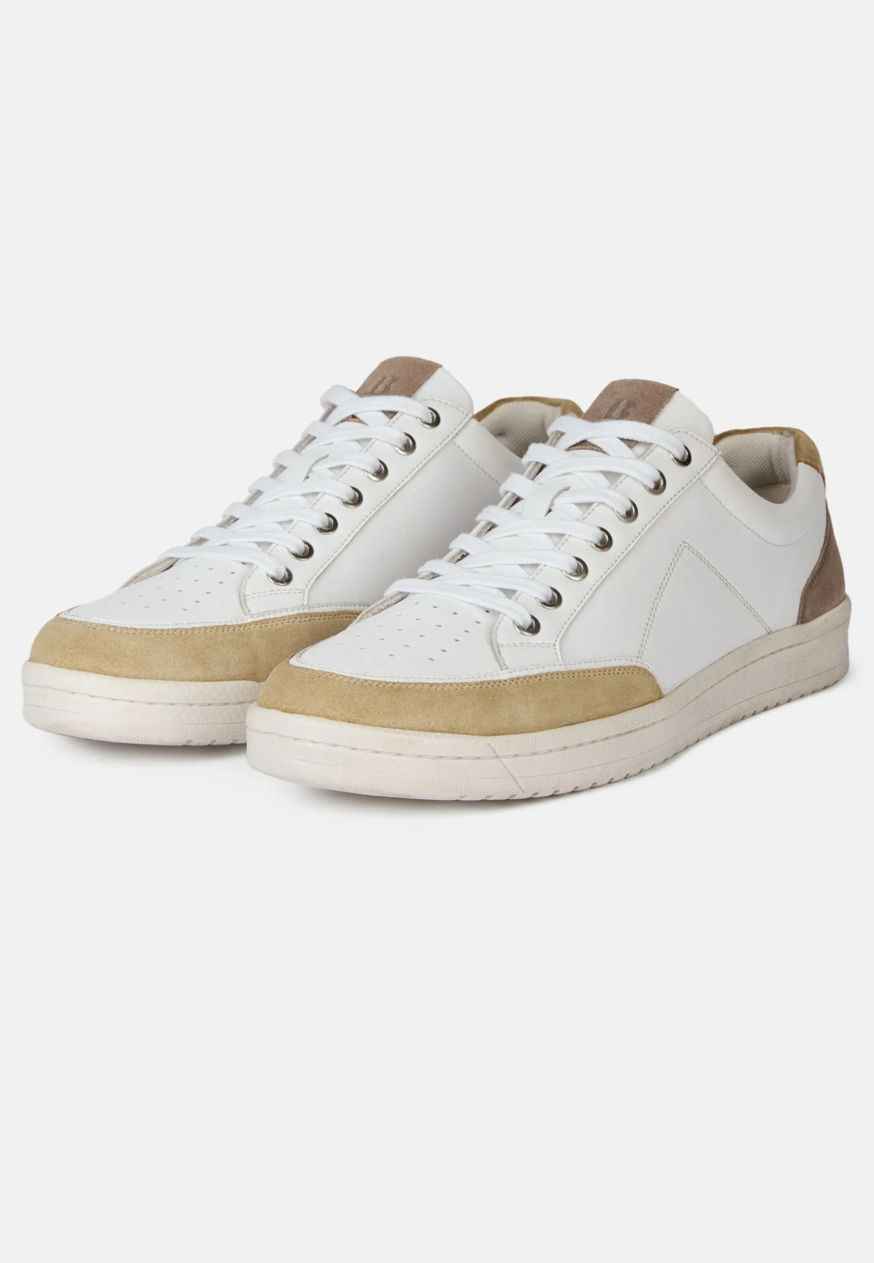 Sneakers En Cuir Et Daim