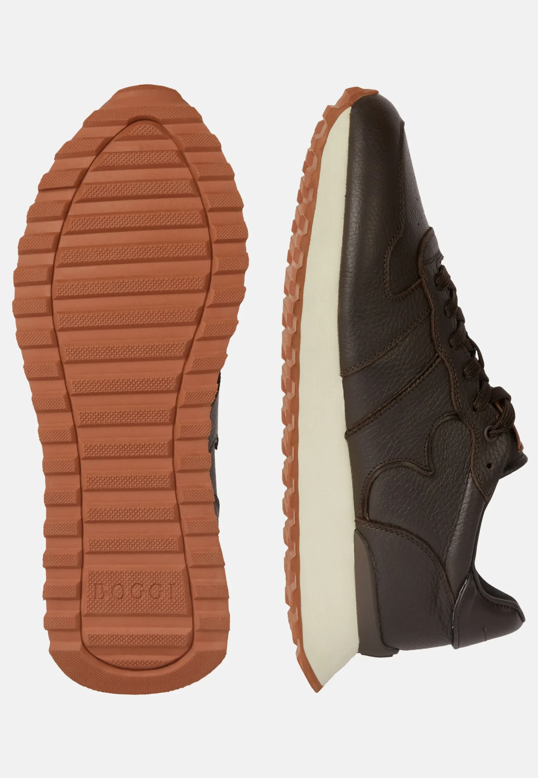 Sneakers En Cuir Foulonné