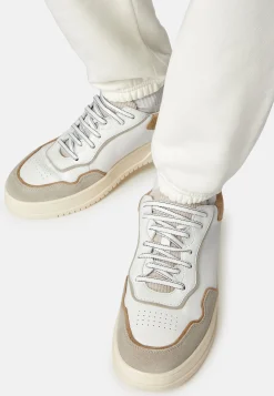 Sneakers Mix Cuir Et Velours