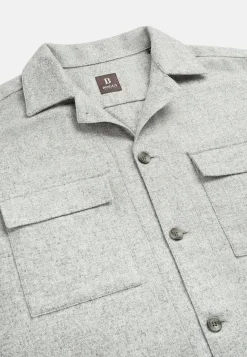 Surchemise Camp En Mélange Laine Et Tencel