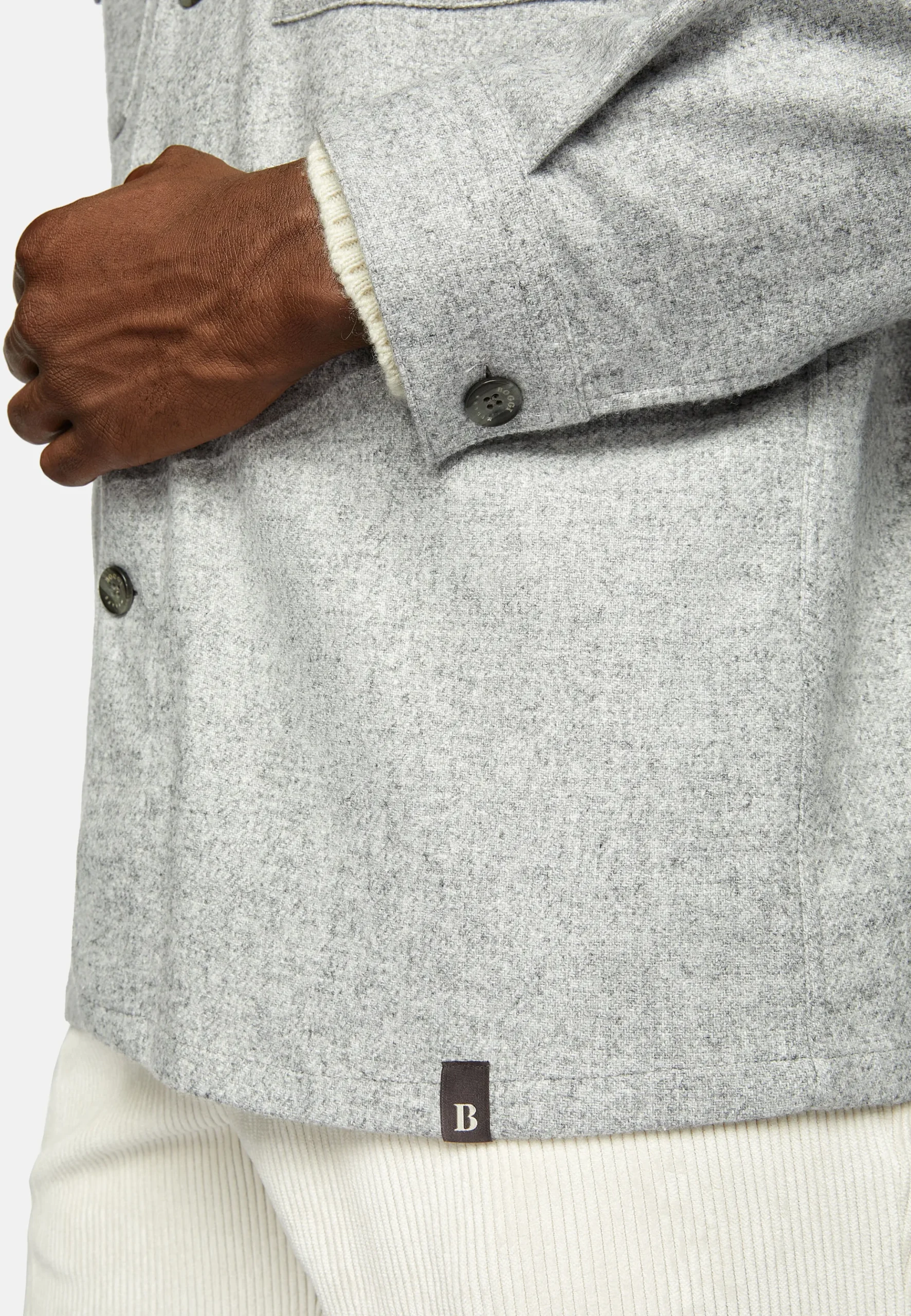 Surchemise Camp En Mélange Laine Et Tencel