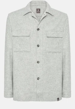 Surchemise Camp En Mélange Laine Et Tencel