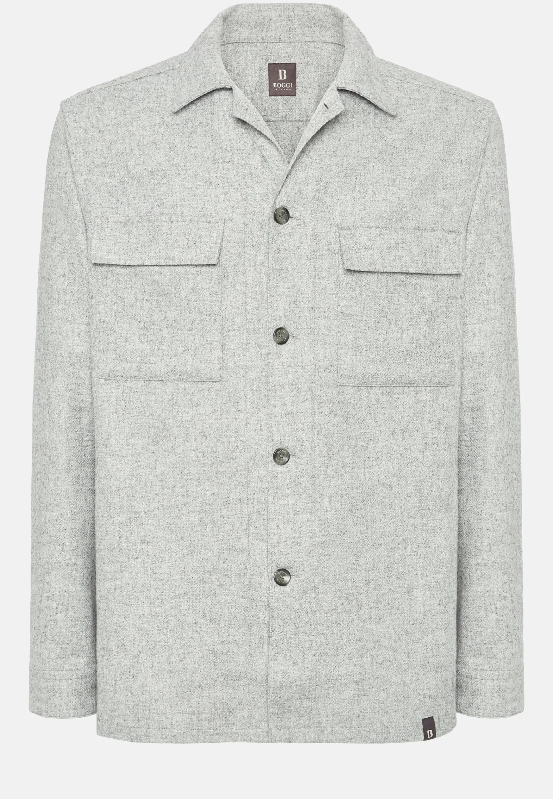 Surchemise Camp En Mélange Laine Et Tencel