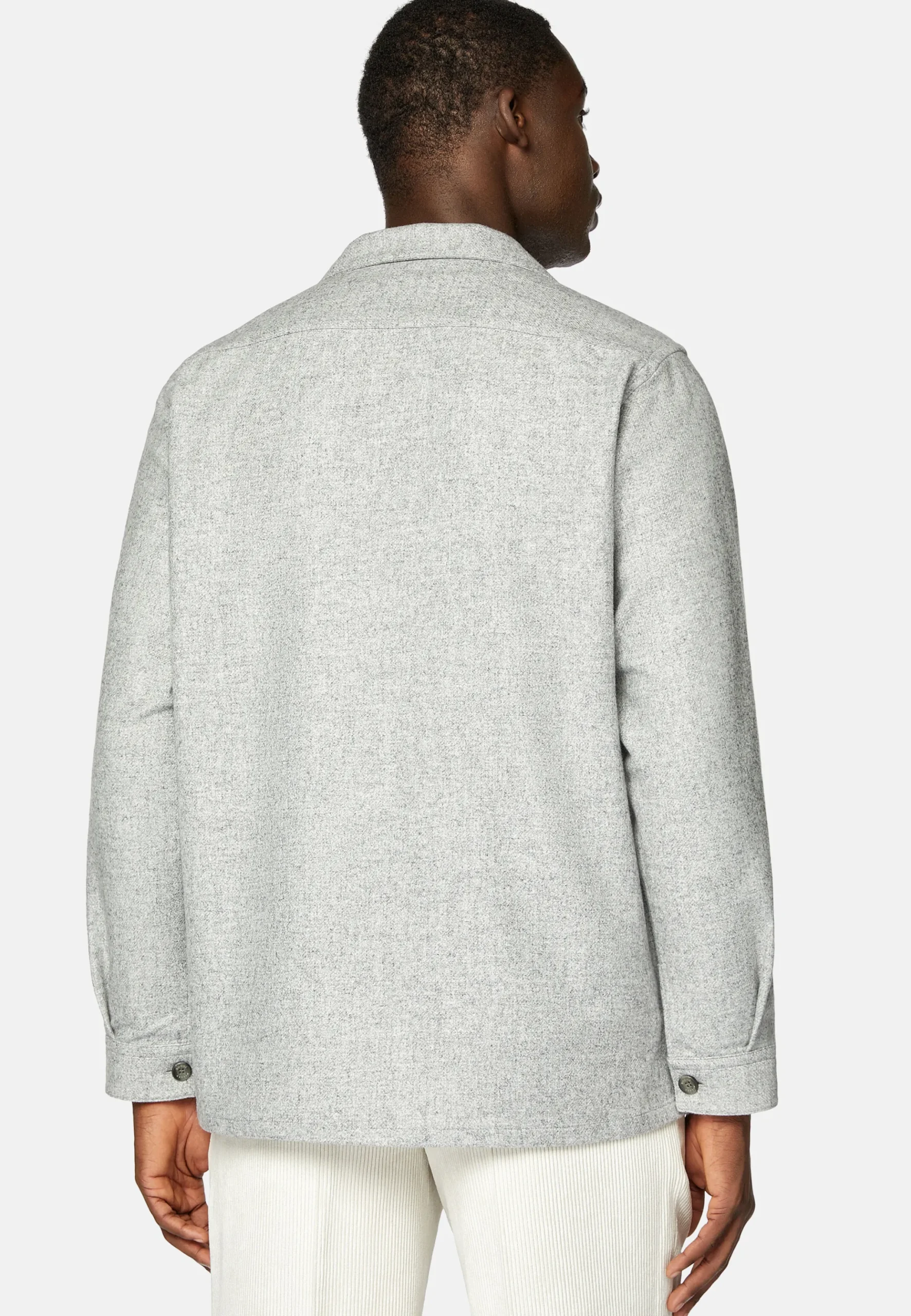 Surchemise Camp En Mélange Laine Et Tencel