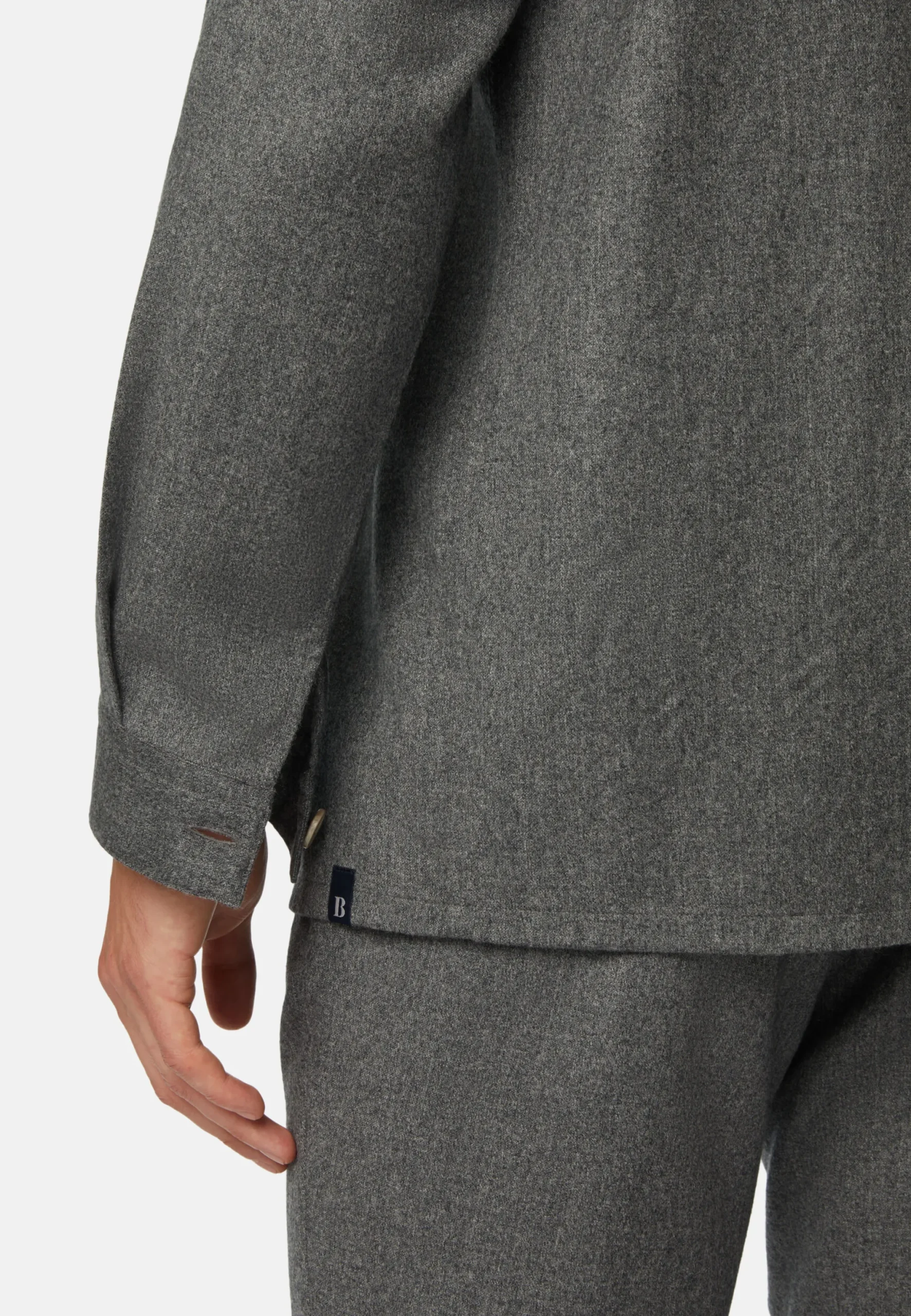 Surchemise En Flanelle Grise