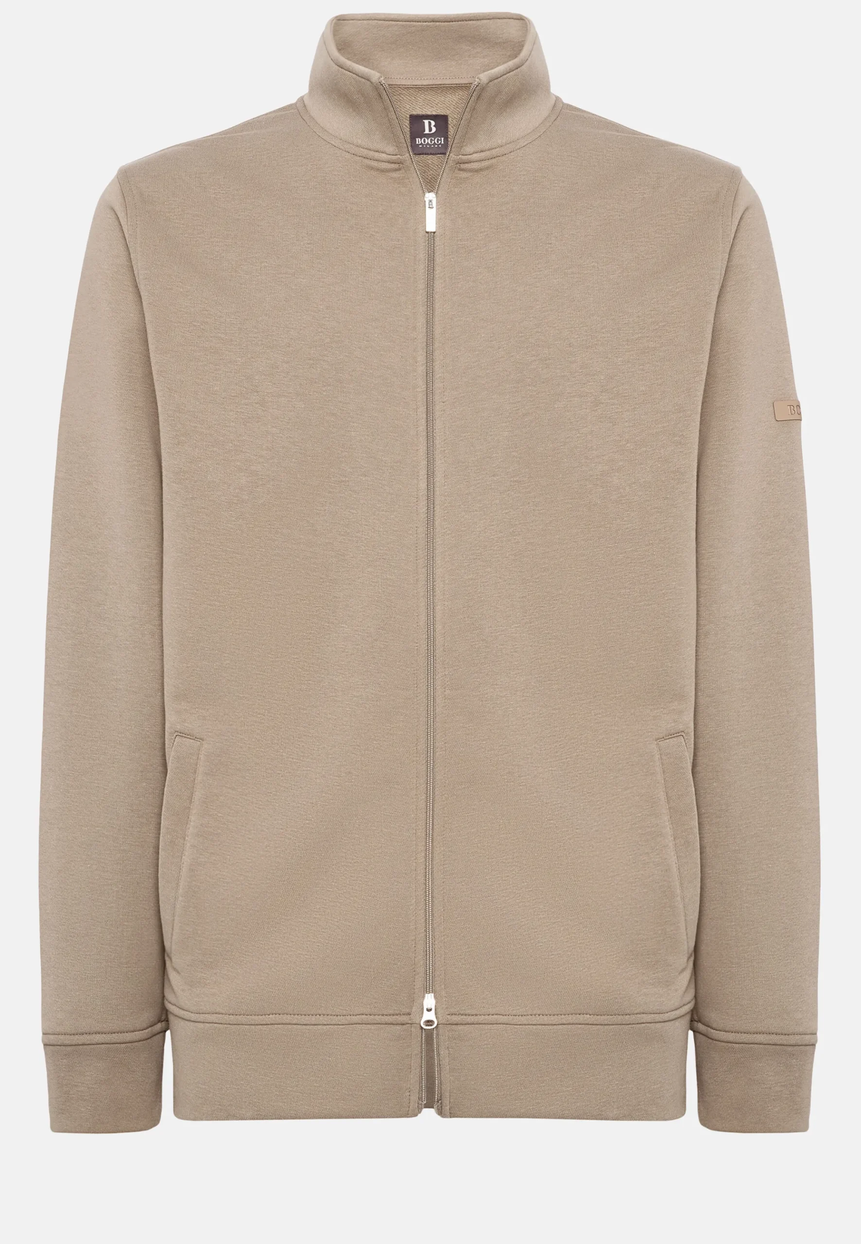 Sweat Full Zip En Coton Mélangé