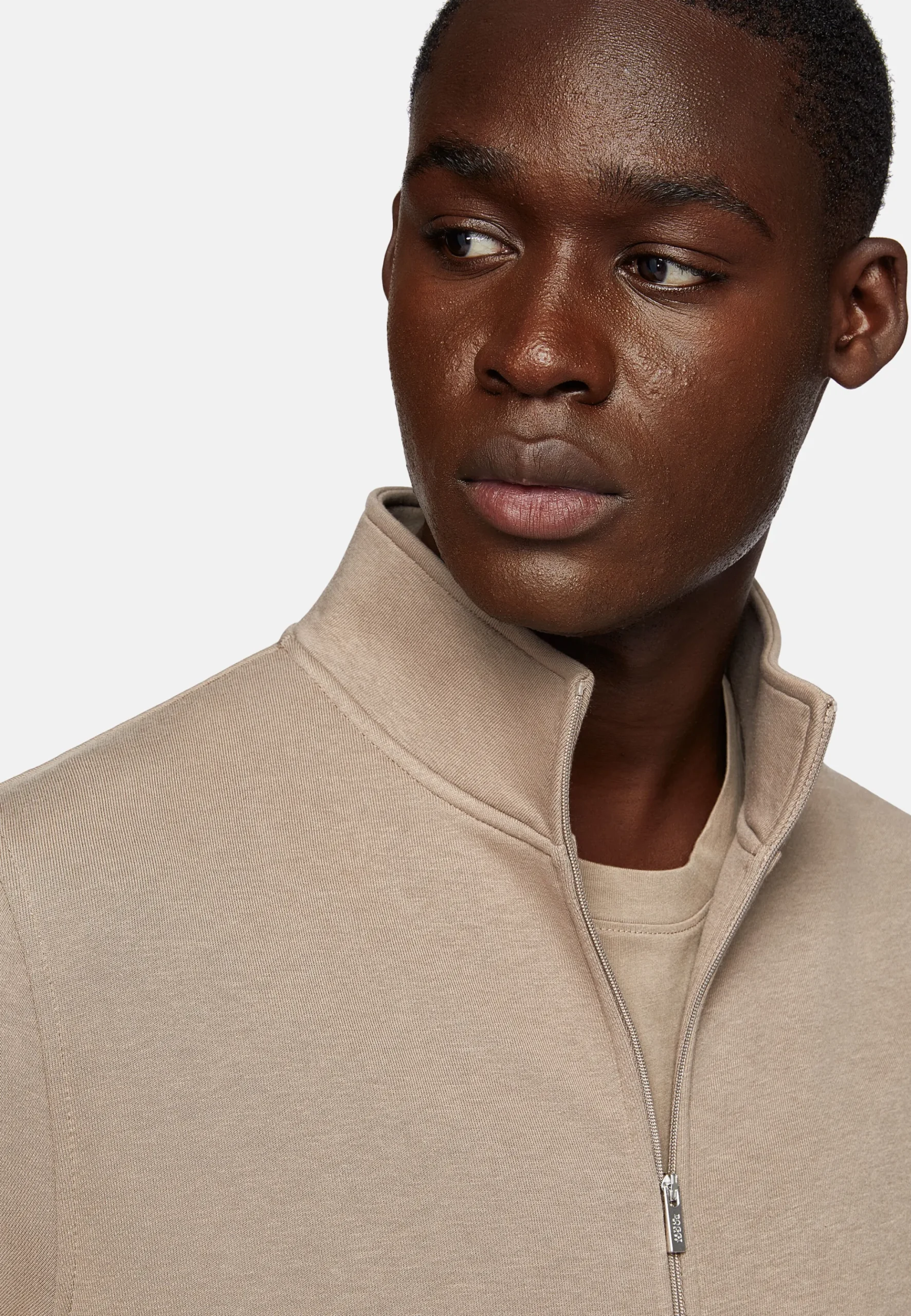 Sweat Full Zip En Coton Mélangé