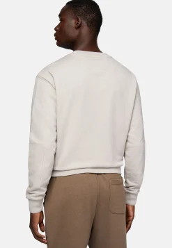 Sweat-Shirt Col Rond En Coton Bio Mélangé