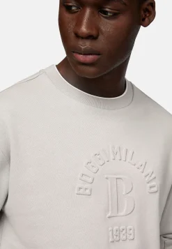 Sweat-Shirt Col Rond En Coton Bio Mélangé