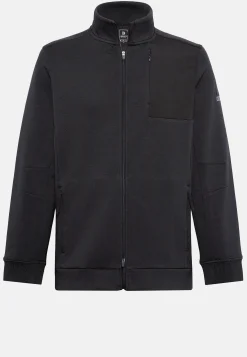 Sweat-Shirt Full Zip En Mélange Coton Et Scuba Léger