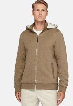 Sweat-shirt Rembourré À Capuche En Coton Tencel